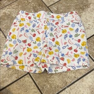 Vibrant Fruit Print Women's Shorts